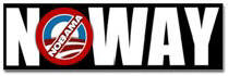 No Way NOBama Sticker (Bumper)
