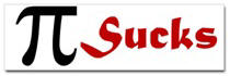Pi Sucks Sticker (Bumper)