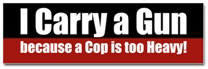 I carry a GUN Sticker (Bumper)