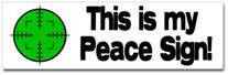 My Peace Sign Sticker (Bumper)